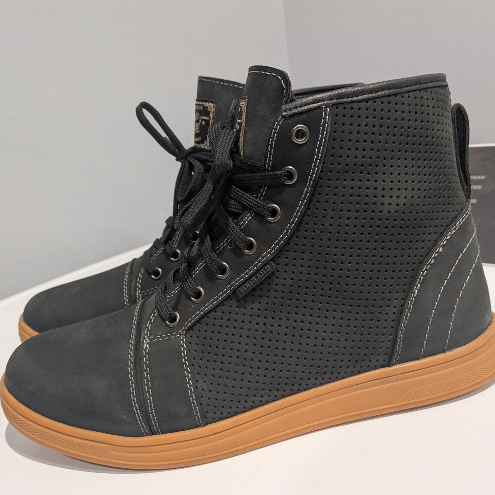 Indie Ridge Crossfield Motorcycle Boots size 12.